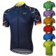 Arsuxeo Men's Cycling Jersey Short Sleeve Bike Jersey with 3 Rear Pockets Mountain Bike MTB Road Bike Cycling Sunscreen Breathability Reflective Strips Back Pocket Navy Yellow Red Gradient Polyester Arsuxeo Men's Cycling Jersey Short Sleeve Bike Jersey with 3 Rear Pockets Mountain Bike MTB Road Bike Cycling Sunscreen Breathability Reflective Strips Back Pocket Navy Yellow Red Gradient Polyester