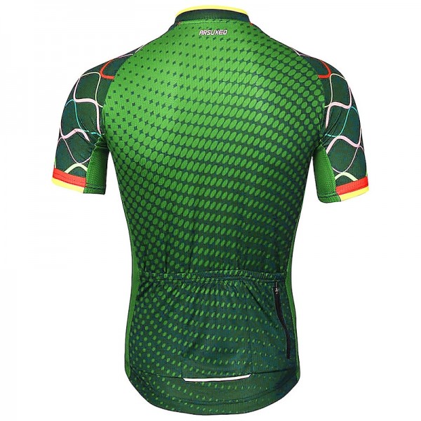 Arsuxeo Men's Cycling Jersey Short Sleeve Bike Jersey with 3 Rear Pockets Mountain Bike MTB Road Bike Cycling Sunscreen Breathability Reflective Strips Back Pocket Navy Yellow Red Gradient Polyester Arsuxeo Men's Cycling Jersey Short Sleeve Bike Jersey with 3 Rear Pockets Mountain Bike MTB Road Bike Cycling Sunscreen Breathability Reflective Strips Back Pocket Navy Yellow Red Gradient Polyester