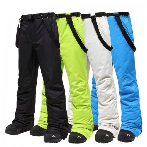MUTUSNOW Men&#039;s Ski / Snow Pants Ski Bibs Outdoor Winter Insulated Thermal Warm Waterproof Windproof Bib Pants for Skiing Snowboarding Winter Sports
