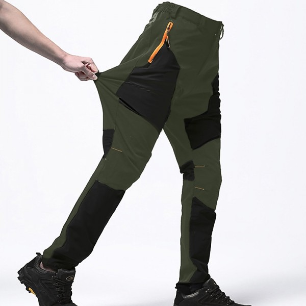 Men's Cargo Pants Hiking Pants Work Pants Trousers Safari Outdoor Pants Water Resistant Windproof Quick Dry Stretch 3 Zipper Pocket Elastic Waist Bottoms Black Khaki Army Green Climbing Men's Cargo Pants Hiking Pants Work Pants Trousers Safari Outdoor Pants Water Resistant Windproof Quick Dry Stretch 3 Zipper Pocket Elastic Waist Bottoms Black Khaki Army Green Climbing