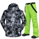 MUTUSNOW Men's Ski Jacket with Bib Pants Ski Suit Outdoor Winter Thermal Warm Waterproof Windproof Breathable Detachable Hood Snow Suit Clothing Suit for Skiing Snowboarding Winter Sports MUTUSNOW Men's Ski Jacket with Bib Pants Ski Suit Outdoor Winter Thermal Warm Waterproof Windproof Breathable Detachable Hood Snow Suit Clothing Suit for Skiing Snowboarding Winter Sports