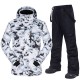 MUTUSNOW Men's Ski Jacket with Bib Pants Ski Suit Outdoor Winter Thermal Warm Waterproof Windproof Breathable Detachable Hood Snow Suit Clothing Suit for Skiing Snowboarding Winter Sports MUTUSNOW Men's Ski Jacket with Bib Pants Ski Suit Outdoor Winter Thermal Warm Waterproof Windproof Breathable Detachable Hood Snow Suit Clothing Suit for Skiing Snowboarding Winter Sports