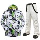 MUTUSNOW Men's Ski Jacket with Bib Pants Ski Suit Outdoor Winter Thermal Warm Waterproof Windproof Breathable Snow Suit Clothing Suit for Skiing Snowboarding Winter Sports MUTUSNOW Men's Ski Jacket with Bib Pants Ski Suit Outdoor Winter Thermal Warm Waterproof Windproof Breathable Snow Suit Clothing Suit for Skiing Snowboarding Winter Sports