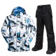 MUTUSNOW Men's Ski Jacket with Bib Pants Ski Suit Outdoor Winter Thermal Warm Waterproof Windproof Breathable Snow Suit Clothing Suit for Skiing Snowboarding Winter Sports MUTUSNOW Men's Ski Jacket with Bib Pants Ski Suit Outdoor Winter Thermal Warm Waterproof Windproof Breathable Snow Suit Clothing Suit for Skiing Snowboarding Winter Sports