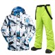 MUTUSNOW Men's Ski Jacket with Bib Pants Ski Suit Outdoor Winter Thermal Warm Waterproof Windproof Breathable Snow Suit Clothing Suit for Skiing Snowboarding Winter Sports MUTUSNOW Men's Ski Jacket with Bib Pants Ski Suit Outdoor Winter Thermal Warm Waterproof Windproof Breathable Snow Suit Clothing Suit for Skiing Snowboarding Winter Sports