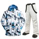 MUTUSNOW Men's Ski Jacket with Bib Pants Ski Suit Outdoor Winter Thermal Warm Waterproof Windproof Breathable Snow Suit Clothing Suit for Skiing Snowboarding Winter Sports MUTUSNOW Men's Ski Jacket with Bib Pants Ski Suit Outdoor Winter Thermal Warm Waterproof Windproof Breathable Snow Suit Clothing Suit for Skiing Snowboarding Winter Sports