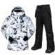 MUTUSNOW Men's Ski Jacket with Bib Pants Ski Suit Outdoor Winter Thermal Warm Waterproof Windproof Breathable Detachable Hood Snow Suit Clothing Suit for Skiing Snowboarding Winter Sports MUTUSNOW Men's Ski Jacket with Bib Pants Ski Suit Outdoor Winter Thermal Warm Waterproof Windproof Breathable Detachable Hood Snow Suit Clothing Suit for Skiing Snowboarding Winter Sports