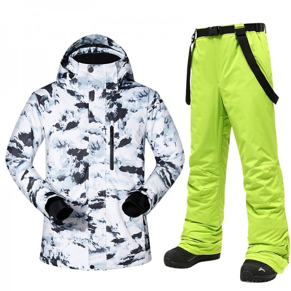 MUTUSNOW Men's Ski Jacket with Bib Pants Ski Suit Outdoor Winter Thermal Warm Waterproof Windproof Breathable Detachable Hood Snow Suit Clothing Suit for Skiing Snowboarding Winter Sports MUTUSNOW Men's Ski Jacket with Bib Pants Ski Suit Outdoor Winter Thermal Warm Waterproof Windproof Breathable Detachable Hood Snow Suit Clothing Suit for Skiing Snowboarding Winter Sports