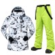 MUTUSNOW Men's Ski Jacket with Bib Pants Ski Suit Outdoor Winter Thermal Warm Waterproof Windproof Breathable Detachable Hood Snow Suit Clothing Suit for Skiing Snowboarding Winter Sports MUTUSNOW Men's Ski Jacket with Bib Pants Ski Suit Outdoor Winter Thermal Warm Waterproof Windproof Breathable Detachable Hood Snow Suit Clothing Suit for Skiing Snowboarding Winter Sports