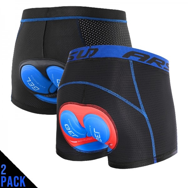 Arsuxeo Men's Cycling Under Shorts Cycling Padded Shorts Bike Underwear Shorts 5D Padded Gel Bottoms Quick Dry Sports Winter Black Red Black Yellow Mountain Bike MTB Clothing Arsuxeo Men's Cycling Under Shorts Cycling Padded Shorts Bike Underwear Shorts 5D Padded Gel Bottoms Quick Dry Sports Winter Black Red Black Yellow Mountain Bike MTB Clothing