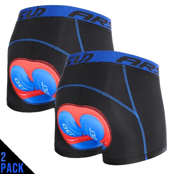 Arsuxeo Men's Cycling Under Shorts Cycling Padded Shorts Bike Underwear Shorts 5D Padded Gel Bottoms Quick Dry Sports Winter Black Red Black Yellow Mountain Bike MTB Clothing Arsuxeo Men's Cycling Under Shorts Cycling Padded Shorts Bike Underwear Shorts 5D Padded Gel Bottoms Quick Dry Sports Winter Black Red Black Yellow Mountain Bike MTB Clothing
