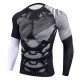 Men&#039;s Compression Shirt Running Shirt Long Sleeve Base Layer Athletic Spring Spandex Breathable Moisture Wicking Soft Fitness Gym Workout Running Sportswear Activewear Optical Illusion 3# 4# 5#