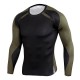 Men&#039;s Compression Shirt Running Shirt Long Sleeve Base Layer Athletic Spring Spandex Breathable Moisture Wicking Soft Fitness Gym Workout Running Sportswear Activewear Optical Illusion 3# 4# 5#