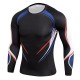 Men&#039;s Compression Shirt Running Shirt Long Sleeve Base Layer Athletic Spring Spandex Breathable Moisture Wicking Soft Fitness Gym Workout Running Sportswear Activewear Optical Illusion 3# 4# 5#