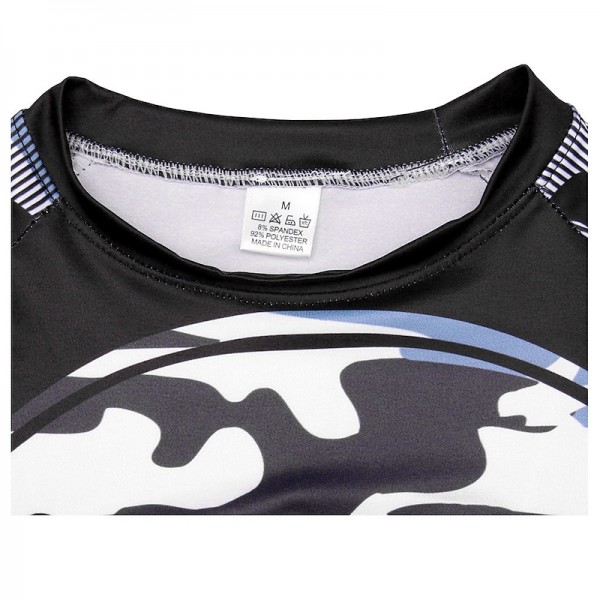 Men&#039;s Compression Shirt Running Shirt Long Sleeve Base Layer Athletic Spring Spandex Breathable Moisture Wicking Soft Fitness Gym Workout Running Sportswear Activewear Optical Illusion 3# 4# 5#