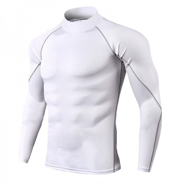 Arsuxeo Men's Compression Shirt Running Shirt Stripe-Trim Reflective Strip Long Sleeve Base Layer Athletic Fall Polyester Breathable Moisture Wicking Soft Running Active Training Jogging Sportswear Arsuxeo Men's Compression Shirt Running Shirt Stripe-Trim Reflective Strip Long Sleeve Base Layer Athletic Fall Polyester Breathable Moisture Wicking Soft Running Active Training Jogging Sportswear