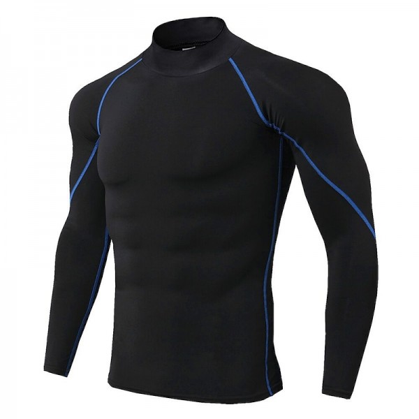 Arsuxeo Men's Compression Shirt Running Shirt Stripe-Trim Reflective Strip Long Sleeve Base Layer Athletic Fall Polyester Breathable Moisture Wicking Soft Running Active Training Jogging Sportswear Arsuxeo Men's Compression Shirt Running Shirt Stripe-Trim Reflective Strip Long Sleeve Base Layer Athletic Fall Polyester Breathable Moisture Wicking Soft Running Active Training Jogging Sportswear