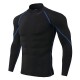 Arsuxeo Men's Compression Shirt Running Shirt Stripe-Trim Reflective Strip Long Sleeve Base Layer Athletic Fall Polyester Breathable Moisture Wicking Soft Running Active Training Jogging Sportswear Arsuxeo Men's Compression Shirt Running Shirt Stripe-Trim Reflective Strip Long Sleeve Base Layer Athletic Fall Polyester Breathable Moisture Wicking Soft Running Active Training Jogging Sportswear