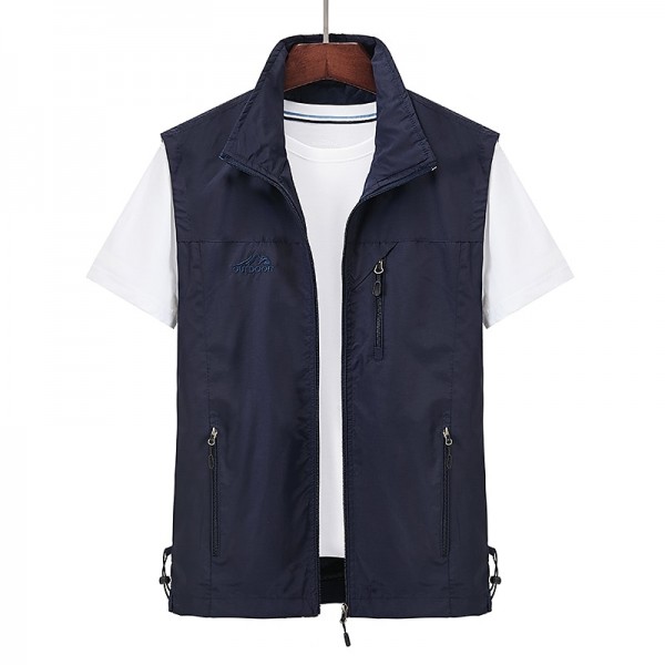 Men's Waterproof Fishing Vest Hiking Vest Sleeveless Outerwear Jacket Zip Top Outdoor Windproof Ultra Light (UL) Quick Dry Autumn / Fall Spring Back Venting Design Chinlon Solid Color Red Army Green Men's Waterproof Fishing Vest Hiking Vest Sleeveless Outerwear Jacket Zip Top Outdoor Windproof Ultra Light (UL) Quick Dry Autumn / Fall Spring Back Venting Design Chinlon Solid Color Red Army Green