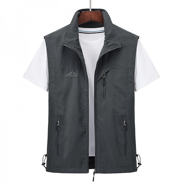 Men's Waterproof Fishing Vest Hiking Vest Sleeveless Outerwear Jacket Zip Top Outdoor Windproof Ultra Light (UL) Quick Dry Autumn / Fall Spring Back Venting Design Chinlon Solid Color Red Army Green Men's Waterproof Fishing Vest Hiking Vest Sleeveless Outerwear Jacket Zip Top Outdoor Windproof Ultra Light (UL) Quick Dry Autumn / Fall Spring Back Venting Design Chinlon Solid Color Red Army Green