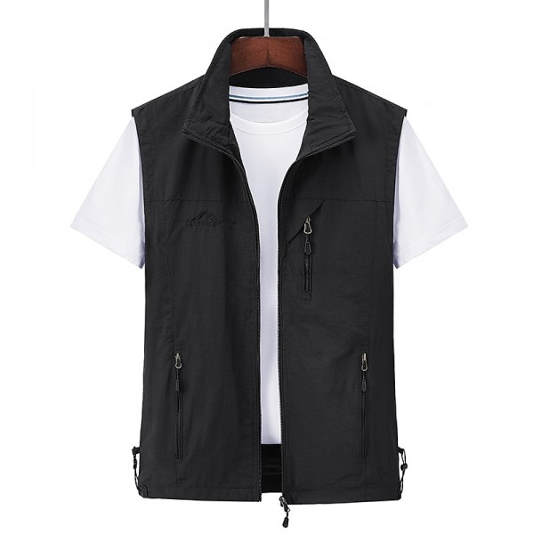 Men's Waterproof Fishing Vest Hiking Vest Sleeveless Outerwear Jacket Zip Top Outdoor Windproof Ultra Light (UL) Quick Dry Autumn / Fall Spring Back Venting Design Chinlon Solid Color Red Army Green Men's Waterproof Fishing Vest Hiking Vest Sleeveless Outerwear Jacket Zip Top Outdoor Windproof Ultra Light (UL) Quick Dry Autumn / Fall Spring Back Venting Design Chinlon Solid Color Red Army Green