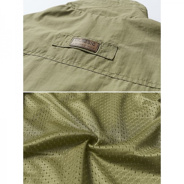 Men's Waterproof Fishing Vest Hiking Vest Sleeveless Outerwear Jacket Zip Top Outdoor Windproof Ultra Light (UL) Quick Dry Autumn / Fall Spring Back Venting Design Chinlon Solid Color Red Army Green Men's Waterproof Fishing Vest Hiking Vest Sleeveless Outerwear Jacket Zip Top Outdoor Windproof Ultra Light (UL) Quick Dry Autumn / Fall Spring Back Venting Design Chinlon Solid Color Red Army Green