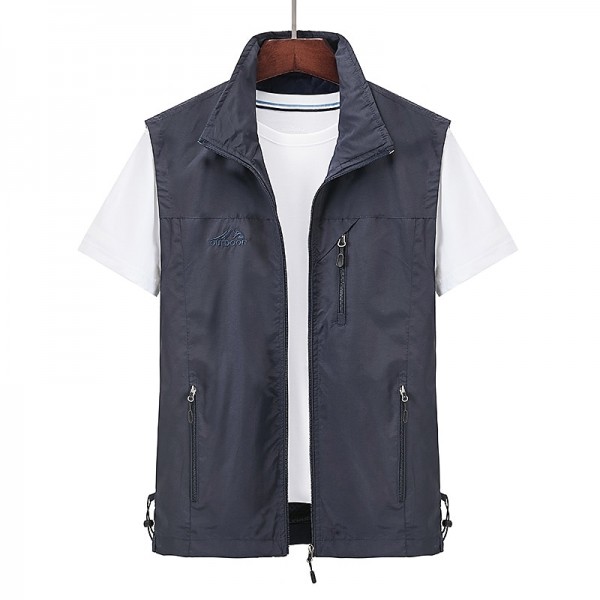 Men's Waterproof Fishing Vest Hiking Vest Sleeveless Outerwear Jacket Zip Top Outdoor Windproof Ultra Light (UL) Quick Dry Autumn / Fall Spring Back Venting Design Chinlon Solid Color Red Army Green Men's Waterproof Fishing Vest Hiking Vest Sleeveless Outerwear Jacket Zip Top Outdoor Windproof Ultra Light (UL) Quick Dry Autumn / Fall Spring Back Venting Design Chinlon Solid Color Red Army Green