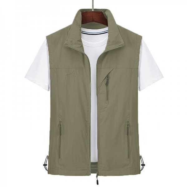 Men's Waterproof Fishing Vest Hiking Vest Sleeveless Outerwear Jacket Zip Top Outdoor Windproof Ultra Light (UL) Quick Dry Autumn / Fall Spring Back Venting Design Chinlon Solid Color Red Army Green Men's Waterproof Fishing Vest Hiking Vest Sleeveless Outerwear Jacket Zip Top Outdoor Windproof Ultra Light (UL) Quick Dry Autumn / Fall Spring Back Venting Design Chinlon Solid Color Red Army Green