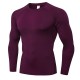 Men&#039;s Compression Shirt Running Shirt Long Sleeve Base Layer Athletic Summer Spandex Breathable Moisture Wicking Soft Fitness Gym Workout Running Sportswear Activewear Solid Colored Black+White+Navy
