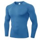 Men&#039;s Compression Shirt Running Shirt Long Sleeve Base Layer Athletic Summer Spandex Breathable Moisture Wicking Soft Fitness Gym Workout Running Sportswear Activewear Solid Colored Black+White+Navy