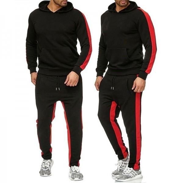 Men's Tracksuit Sweatsuit 2 Piece Street Winter Long Sleeve Thermal Warm Breathable Moisture Wicking Fitness Gym Workout Running Sportswear Activewear Stripes Black Yellow Red Men's Tracksuit Sweatsuit 2 Piece Street Winter Long Sleeve Thermal Warm Breathable Moisture Wicking Fitness Gym Workout Running Sportswear Activewear Stripes Black Yellow Red