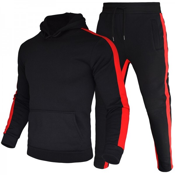 Men's Tracksuit Sweatsuit 2 Piece Street Winter Long Sleeve Thermal Warm Breathable Moisture Wicking Fitness Gym Workout Running Sportswear Activewear Stripes Black Yellow Red Men's Tracksuit Sweatsuit 2 Piece Street Winter Long Sleeve Thermal Warm Breathable Moisture Wicking Fitness Gym Workout Running Sportswear Activewear Stripes Black Yellow Red