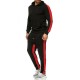 Men's Tracksuit Sweatsuit 2 Piece Street Winter Long Sleeve Thermal Warm Breathable Moisture Wicking Fitness Gym Workout Running Sportswear Activewear Stripes Black Yellow Red Men's Tracksuit Sweatsuit 2 Piece Street Winter Long Sleeve Thermal Warm Breathable Moisture Wicking Fitness Gym Workout Running Sportswear Activewear Stripes Black Yellow Red