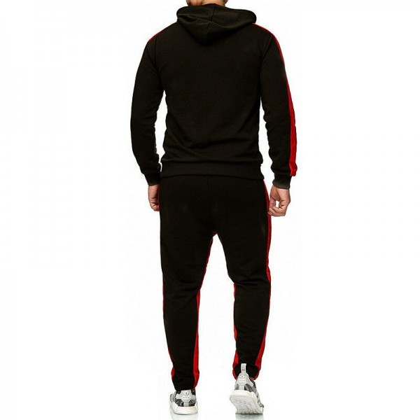 Men's Tracksuit Sweatsuit 2 Piece Street Winter Long Sleeve Thermal Warm Breathable Moisture Wicking Fitness Gym Workout Running Sportswear Activewear Stripes Black Yellow Red Men's Tracksuit Sweatsuit 2 Piece Street Winter Long Sleeve Thermal Warm Breathable Moisture Wicking Fitness Gym Workout Running Sportswear Activewear Stripes Black Yellow Red