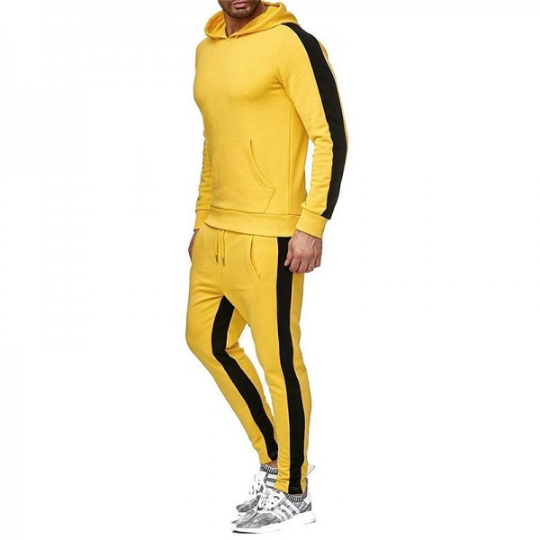 Men's Tracksuit Sweatsuit 2 Piece Street Winter Long Sleeve Thermal Warm Breathable Moisture Wicking Fitness Gym Workout Running Sportswear Activewear Stripes Black Yellow Red Men's Tracksuit Sweatsuit 2 Piece Street Winter Long Sleeve Thermal Warm Breathable Moisture Wicking Fitness Gym Workout Running Sportswear Activewear Stripes Black Yellow Red