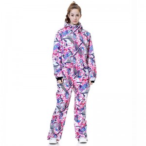 MUTUSNOW Women&#039;s Ski Suit Outdoor Autumn / Fall Waterproof Windproof Warm Breathable Clothing Suit for Skiing Hiking Camping Snowboarding / Winter / Fashion