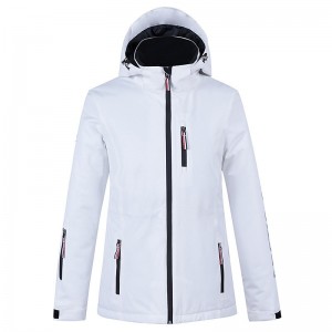 Men&#039;s Women&#039;s Ski Jacket Snow Jacket Outdoor Winter Thermal Warm Waterproof Windproof Breathable Hooded Winter Jacket Top for Snowboarding Ski Mountain