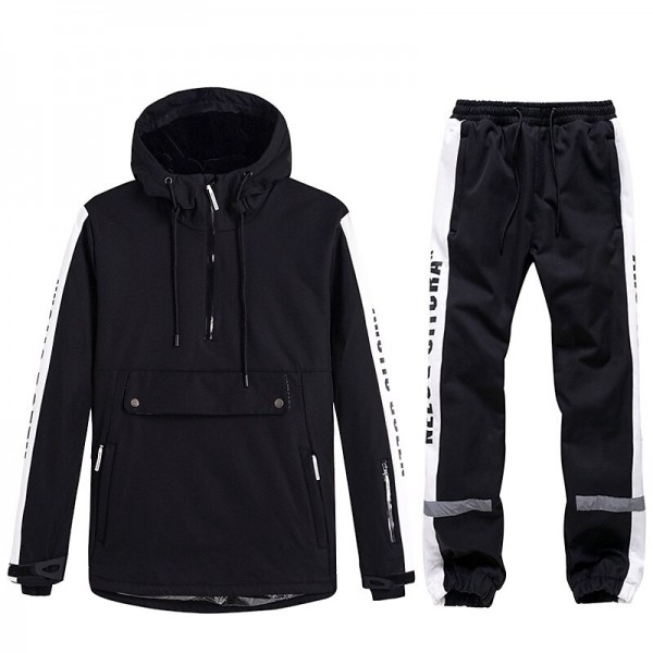 ARCTIC QUEEN Men's Women's Ski Jacket with Pants Ski Suit Outdoor Winter Thermal Warm Reflective Waterproof Windproof Hooded 1/4 Zip Pullover Snow Suit for Skiing Snowboarding Winter Sports Mountain ARCTIC QUEEN Men's Women's Ski Jacket with Pants Ski Suit Outdoor Winter Thermal Warm Reflective Waterproof Windproof Hooded 1/4 Zip Pullover Snow Suit for Skiing Snowboarding Winter Sports Mountain