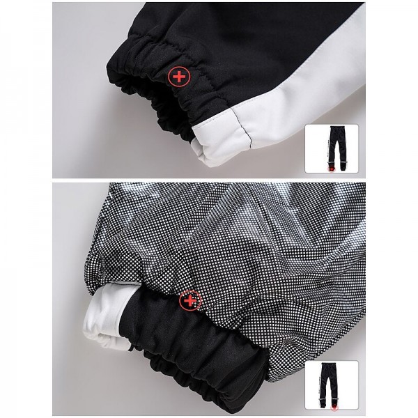 ARCTIC QUEEN Men's Women's Ski Jacket with Pants Ski Suit Outdoor Winter Thermal Warm Reflective Waterproof Windproof Hooded 1/4 Zip Pullover Snow Suit for Skiing Snowboarding Winter Sports Mountain ARCTIC QUEEN Men's Women's Ski Jacket with Pants Ski Suit Outdoor Winter Thermal Warm Reflective Waterproof Windproof Hooded 1/4 Zip Pullover Snow Suit for Skiing Snowboarding Winter Sports Mountain