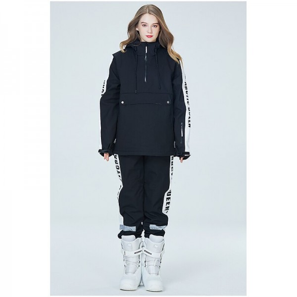 ARCTIC QUEEN Men's Women's Ski Jacket with Pants Ski Suit Outdoor Winter Thermal Warm Reflective Waterproof Windproof Hooded 1/4 Zip Pullover Snow Suit for Skiing Snowboarding Winter Sports Mountain ARCTIC QUEEN Men's Women's Ski Jacket with Pants Ski Suit Outdoor Winter Thermal Warm Reflective Waterproof Windproof Hooded 1/4 Zip Pullover Snow Suit for Skiing Snowboarding Winter Sports Mountain