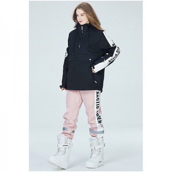 ARCTIC QUEEN Men's Women's Ski Jacket with Pants Ski Suit Outdoor Winter Thermal Warm Reflective Waterproof Windproof Hooded 1/4 Zip Pullover Snow Suit for Skiing Snowboarding Winter Sports Mountain ARCTIC QUEEN Men's Women's Ski Jacket with Pants Ski Suit Outdoor Winter Thermal Warm Reflective Waterproof Windproof Hooded 1/4 Zip Pullover Snow Suit for Skiing Snowboarding Winter Sports Mountain