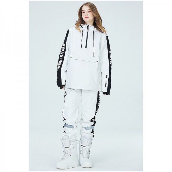 ARCTIC QUEEN Men's Women's Ski Jacket with Pants Ski Suit Outdoor Winter Thermal Warm Reflective Waterproof Windproof Hooded 1/4 Zip Pullover Snow Suit for Skiing Snowboarding Winter Sports Mountain ARCTIC QUEEN Men's Women's Ski Jacket with Pants Ski Suit Outdoor Winter Thermal Warm Reflective Waterproof Windproof Hooded 1/4 Zip Pullover Snow Suit for Skiing Snowboarding Winter Sports Mountain