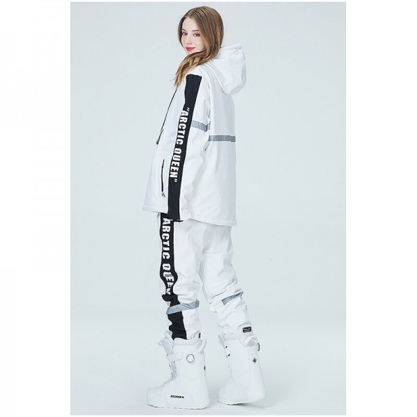 ARCTIC QUEEN Men's Women's Ski Jacket with Pants Ski Suit Outdoor Winter Thermal Warm Reflective Waterproof Windproof Hooded 1/4 Zip Pullover Snow Suit for Skiing Snowboarding Winter Sports Mountain ARCTIC QUEEN Men's Women's Ski Jacket with Pants Ski Suit Outdoor Winter Thermal Warm Reflective Waterproof Windproof Hooded 1/4 Zip Pullover Snow Suit for Skiing Snowboarding Winter Sports Mountain