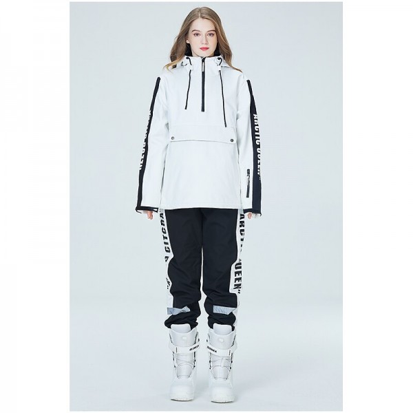 ARCTIC QUEEN Men's Women's Ski Jacket with Pants Ski Suit Outdoor Winter Thermal Warm Reflective Waterproof Windproof Hooded 1/4 Zip Pullover Snow Suit for Skiing Snowboarding Winter Sports Mountain ARCTIC QUEEN Men's Women's Ski Jacket with Pants Ski Suit Outdoor Winter Thermal Warm Reflective Waterproof Windproof Hooded 1/4 Zip Pullover Snow Suit for Skiing Snowboarding Winter Sports Mountain