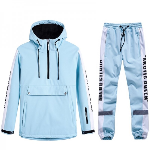 ARCTIC QUEEN Men's Women's Ski Jacket with Pants Ski Suit Outdoor Winter Thermal Warm Reflective Waterproof Windproof Hooded 1/4 Zip Pullover Snow Suit for Skiing Snowboarding Winter Sports Mountain ARCTIC QUEEN Men's Women's Ski Jacket with Pants Ski Suit Outdoor Winter Thermal Warm Reflective Waterproof Windproof Hooded 1/4 Zip Pullover Snow Suit for Skiing Snowboarding Winter Sports Mountain