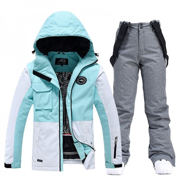 ARCTIC QUEEN Men's Women's Ski Jacket with Bib Pants Ski Suit Outdoor Winter Thermal Warm Waterproof Windproof Breathable Detachable Hood Snow Suit Clothing Suit for Skiing Camping Snowboarding ARCTIC QUEEN Men's Women's Ski Jacket with Bib Pants Ski Suit Outdoor Winter Thermal Warm Waterproof Windproof Breathable Detachable Hood Snow Suit Clothing Suit for Skiing Camping Snowboarding