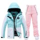 ARCTIC QUEEN Men's Women's Ski Jacket with Bib Pants Ski Suit Outdoor Winter Thermal Warm Waterproof Windproof Breathable Detachable Hood Snow Suit Clothing Suit for Skiing Camping Snowboarding ARCTIC QUEEN Men's Women's Ski Jacket with Bib Pants Ski Suit Outdoor Winter Thermal Warm Waterproof Windproof Breathable Detachable Hood Snow Suit Clothing Suit for Skiing Camping Snowboarding