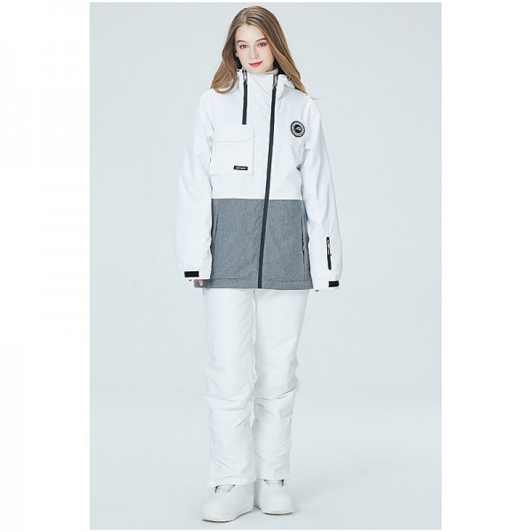 ARCTIC QUEEN Men's Women's Ski Jacket with Bib Pants Ski Suit Outdoor Winter Thermal Warm Waterproof Windproof Breathable Detachable Hood Snow Suit Clothing Suit for Skiing Camping Snowboarding ARCTIC QUEEN Men's Women's Ski Jacket with Bib Pants Ski Suit Outdoor Winter Thermal Warm Waterproof Windproof Breathable Detachable Hood Snow Suit Clothing Suit for Skiing Camping Snowboarding