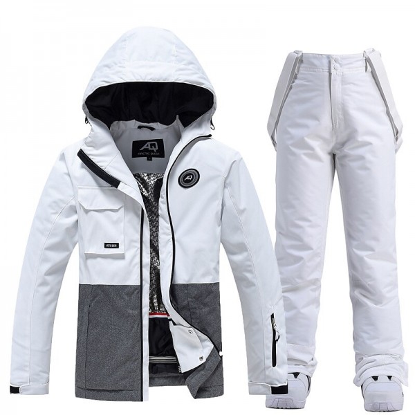 ARCTIC QUEEN Men's Women's Ski Jacket with Bib Pants Ski Suit Outdoor Winter Thermal Warm Waterproof Windproof Breathable Detachable Hood Snow Suit Clothing Suit for Skiing Camping Snowboarding ARCTIC QUEEN Men's Women's Ski Jacket with Bib Pants Ski Suit Outdoor Winter Thermal Warm Waterproof Windproof Breathable Detachable Hood Snow Suit Clothing Suit for Skiing Camping Snowboarding