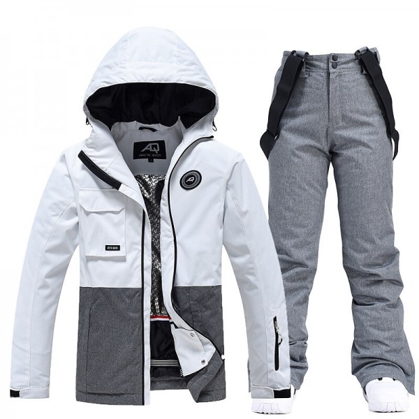 ARCTIC QUEEN Men's Women's Ski Jacket with Bib Pants Ski Suit Outdoor Winter Thermal Warm Waterproof Windproof Breathable Detachable Hood Snow Suit Clothing Suit for Skiing Camping Snowboarding ARCTIC QUEEN Men's Women's Ski Jacket with Bib Pants Ski Suit Outdoor Winter Thermal Warm Waterproof Windproof Breathable Detachable Hood Snow Suit Clothing Suit for Skiing Camping Snowboarding
